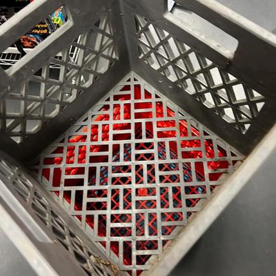 4 Milk Crates,  Plastic