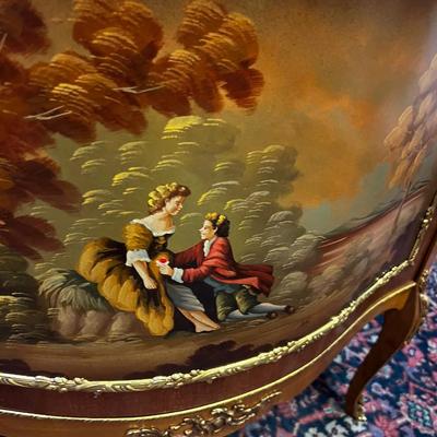 Credenza;  Painted Sheridan Style Bombay, Entry Cupboard. 