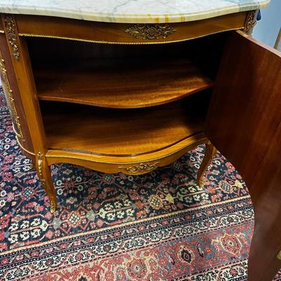 Credenza;  Painted Sheridan Style Bombay, Entry Cupboard. 