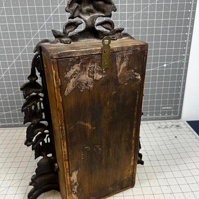 ANTIQUE, CAST FRONT CLOCK. 