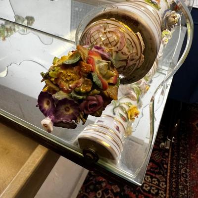 Dresden Mirrored Glass Shelf. 