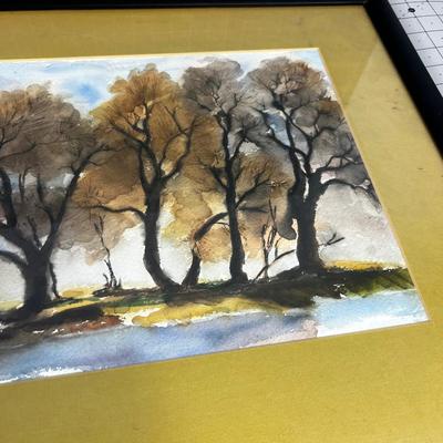 Signed Water Color, by Adeline Perry, 1990. 