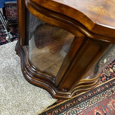 Fruit Wood Display Case with Light 