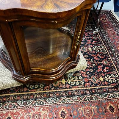 Fruit Wood Display Case with Light 