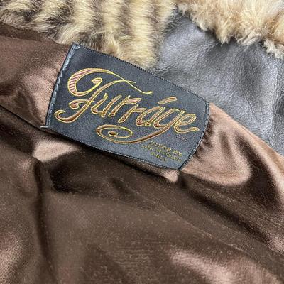 FAUX Stripped Coat FARRAGE Vintage 