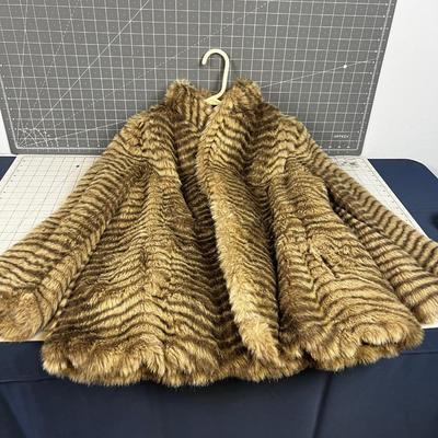 FAUX Stripped Coat FARRAGE Vintage 