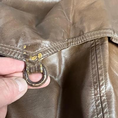 Men's Lakeland Leather Brown Trench Coat