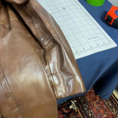 Men's Lakeland Leather Brown Trench Coat