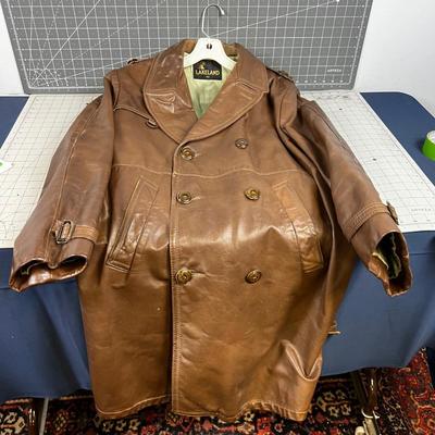 Men's Lakeland Leather Brown Trench Coat