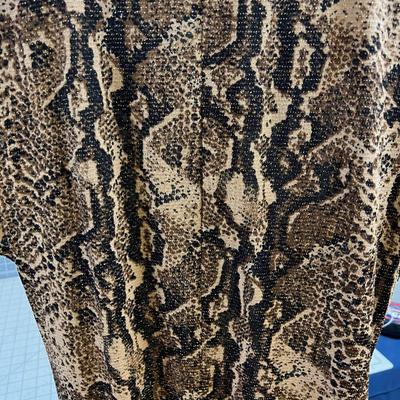 Dress Scarlett Snake Print Belted Dress