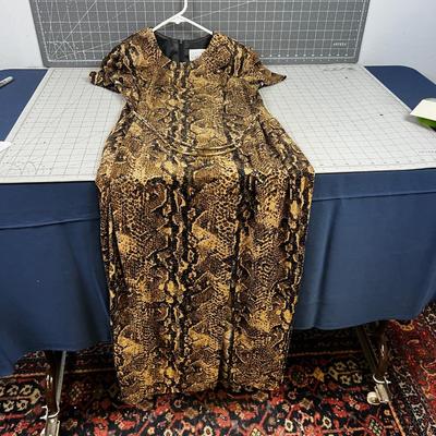 Dress Scarlett Snake Print Belted Dress