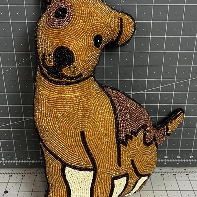 Unique Beaded Dog Pillow