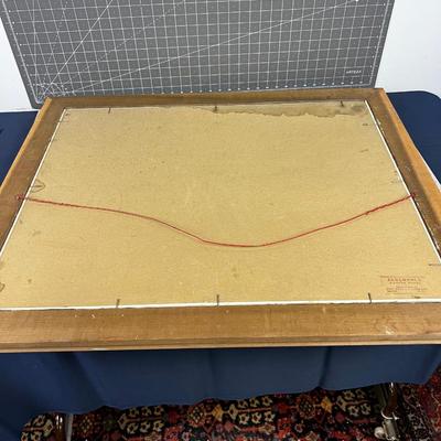 Bob Bushman 1957 Oil on Boards Native American on Horse Back