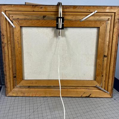 Oil on Canvas, Native on Horseback 