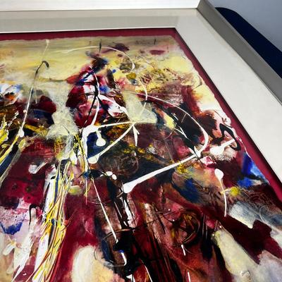 CREATION II BY Joyce Baron Framed under Glass, Park City, Utah Artist