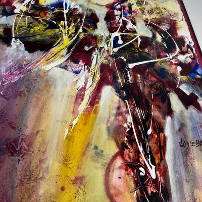 CREATION II BY Joyce Baron Framed under Glass, Park City, Utah Artist