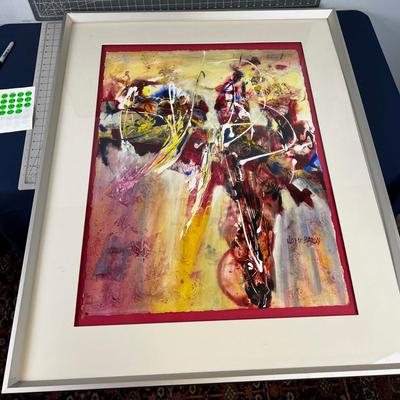 CREATION II BY Joyce Baron Framed under Glass, Park City, Utah Artist