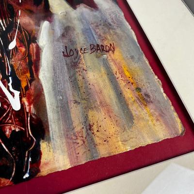 CREATION II BY Joyce Baron Framed under Glass, Park City, Utah Artist