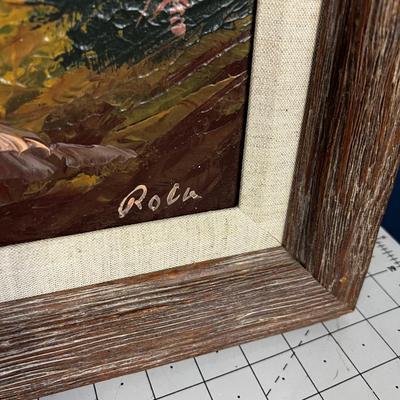 Oil on Board, European, Signed Orla?  