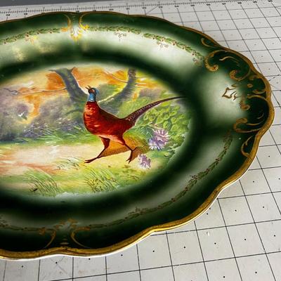 Antique La Francaise Pheasant Platter