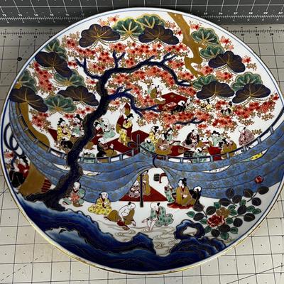 Chinese Rose Famille  Platter, Impressive!!