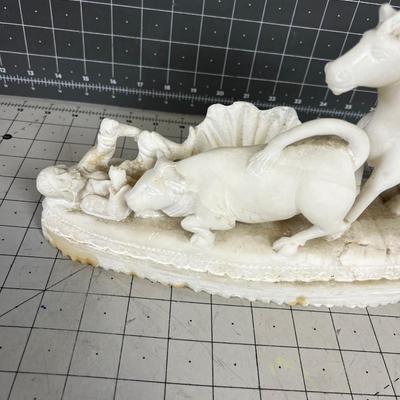 Carved Alabaster (perhaps Biblical ??) 