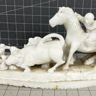 Carved Alabaster (perhaps Biblical ??) 