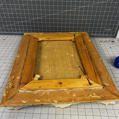 Signed Art Oil on Canvas,  Lady on the Street in the Spring