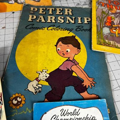Large lot of Vintage Children's Books, Coloring and Story books