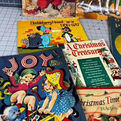 Large lot of Vintage Children's Books, Coloring and Story books