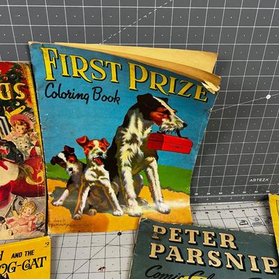 Large lot of Vintage Children's Books, Coloring and Story books