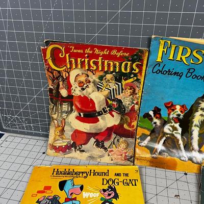 Large lot of Vintage Children's Books, Coloring and Story books