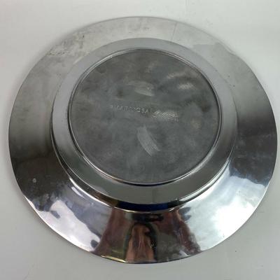 MARIPOSA BRILLANTE ALUMINUM AUTUMN OAK LEAF ACORN LARGE SERVING PLATTER