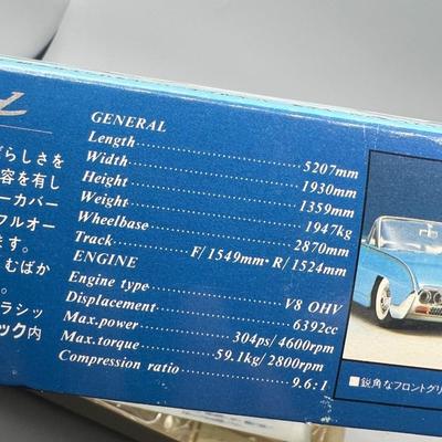 New Gunze Sangyo Blue Thunderbird  1/32 Scale Ready to Assemble Plastic Model Car Kit