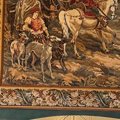 Point De Loiselles French Tapestry Wall Hanging (LR-RG)