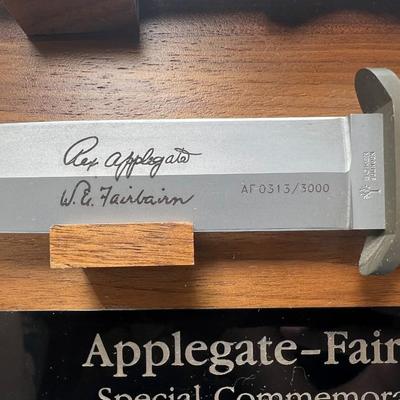 Retro Gerber Boker Applegate-Fairbairn Limited Edition Special Commemorative Knife Set Display