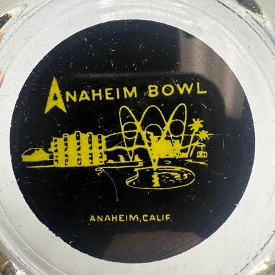 Vintage Anaheim Bowl California Graphic Cigarette Ashtray