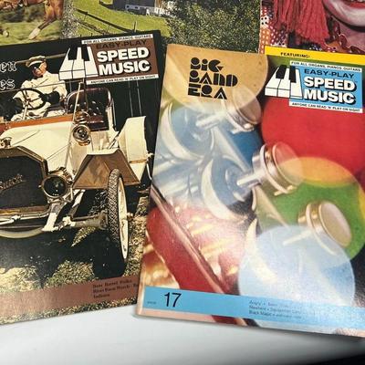 Vintage Easy Play Speed Music Song Books for Organs, Pianos, & Guitars