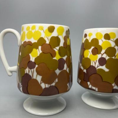 Vintage Art Deco Neural Colors Ceramic Drinking Mugs