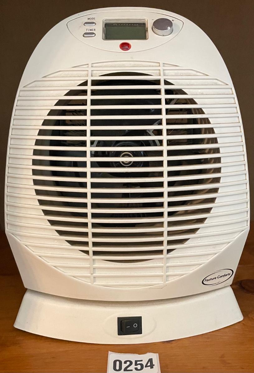 Feature Comforts Digital Heater Fan
