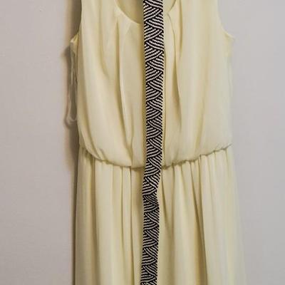 B Design Yellow Dress with Belt