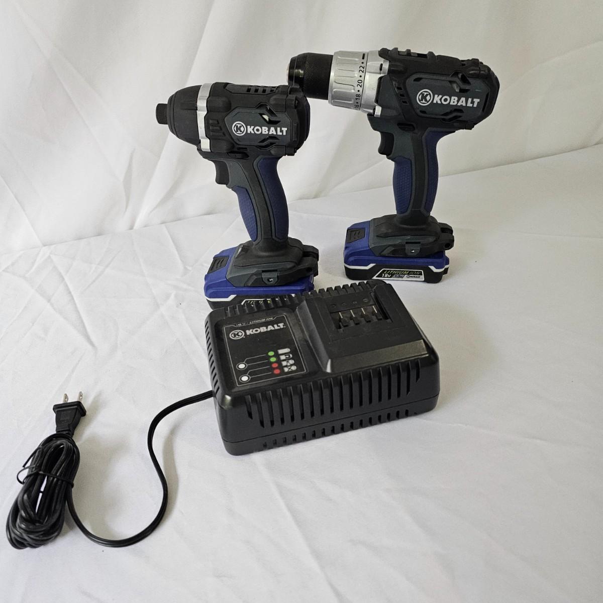 Kobalt 18V Drill & Impact Driver + Charger (GJS)