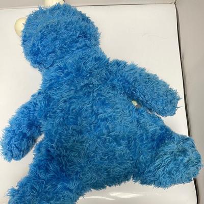 Vintage Well Loved Cookie Monster Large Plush Toy from Sesame Street 80's