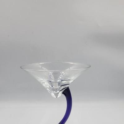 Vintage Bravara Swerve Martini Glass