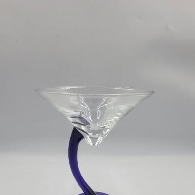 Vintage Bravara Swerve Martini Glass
