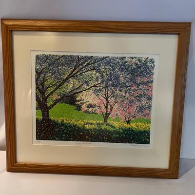 Spring Blossom By Laura Wilder Pencil-Signed and Numbered Print (DR-MK)