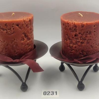 Pair of Pillar Candles