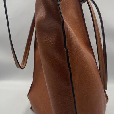 Brown Faux Leather Purse