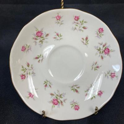 Vintage Duchess Bone China Marie Pattern Pink Roses Teacup and Saucer