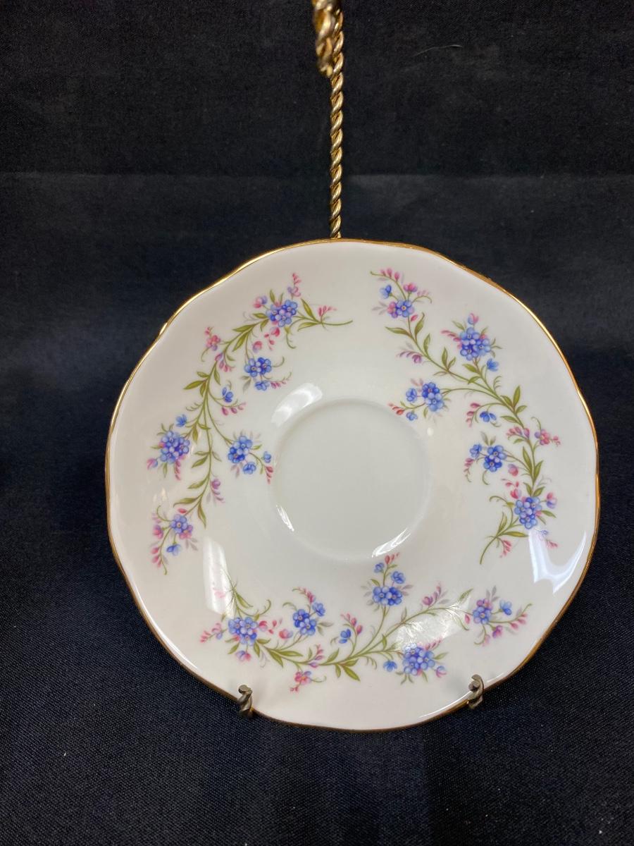 Vintage Duchess Bone China Tranquility Pattern Small Blue Floral Teacup
